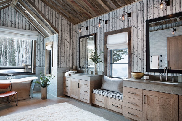 Log home interior design