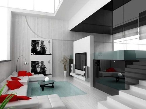 Modern design lakások belső