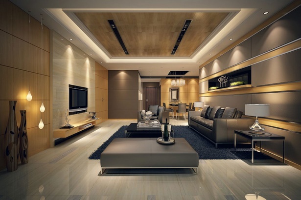 Modern belsőépítészeti nappali