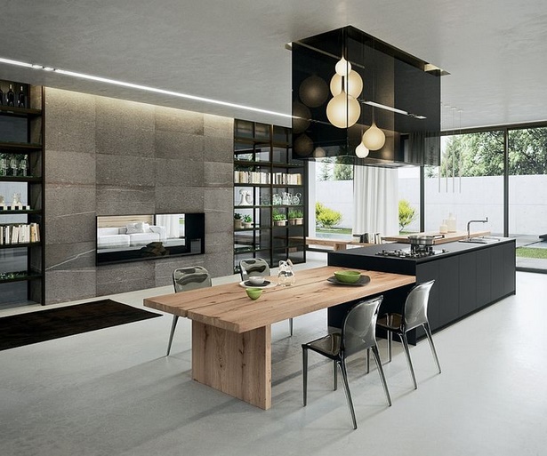Modern konyha belső