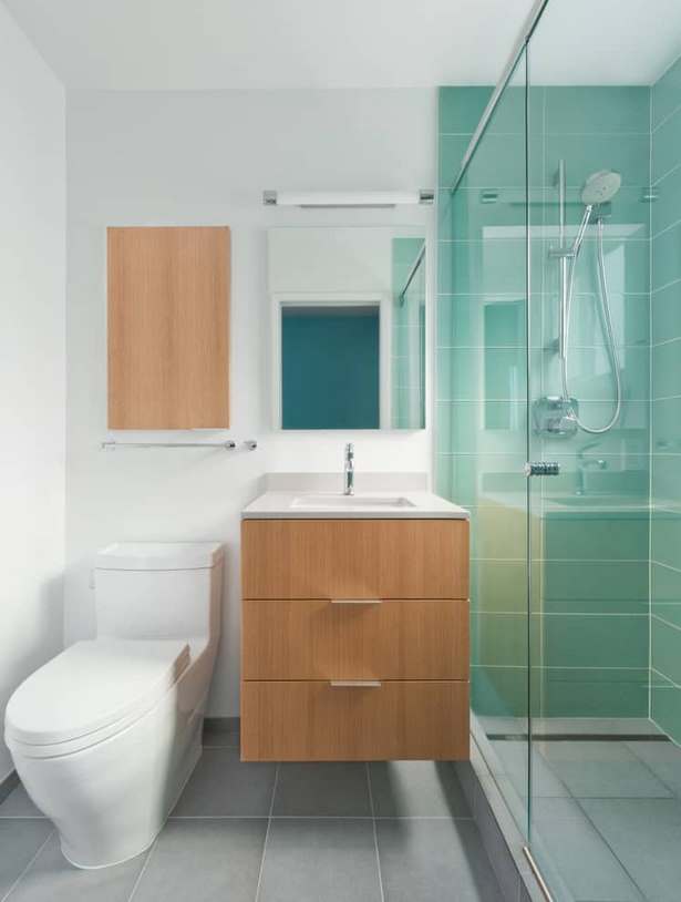 Fürdőszoba belsőépítészet kis terek