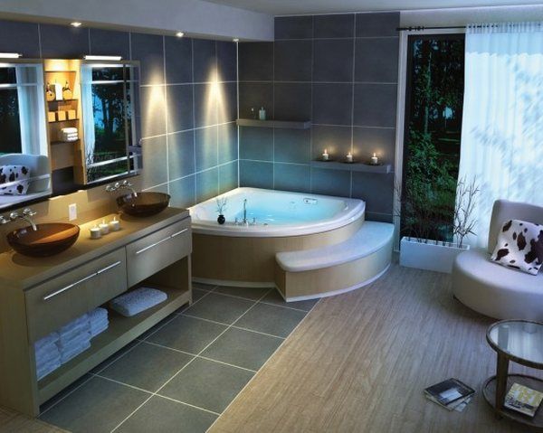 Gyönyörű fürdőszoba belső