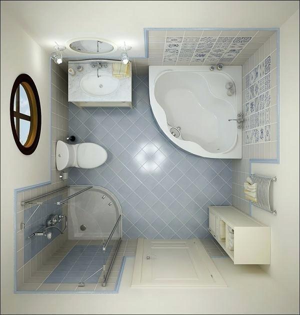 Nagyon kis tér fürdőszoba kialakítása