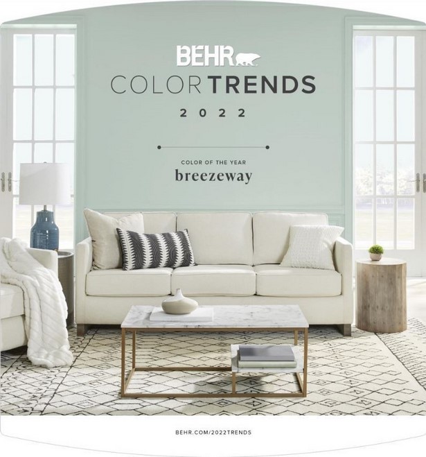 A nappali színek trendje 2022