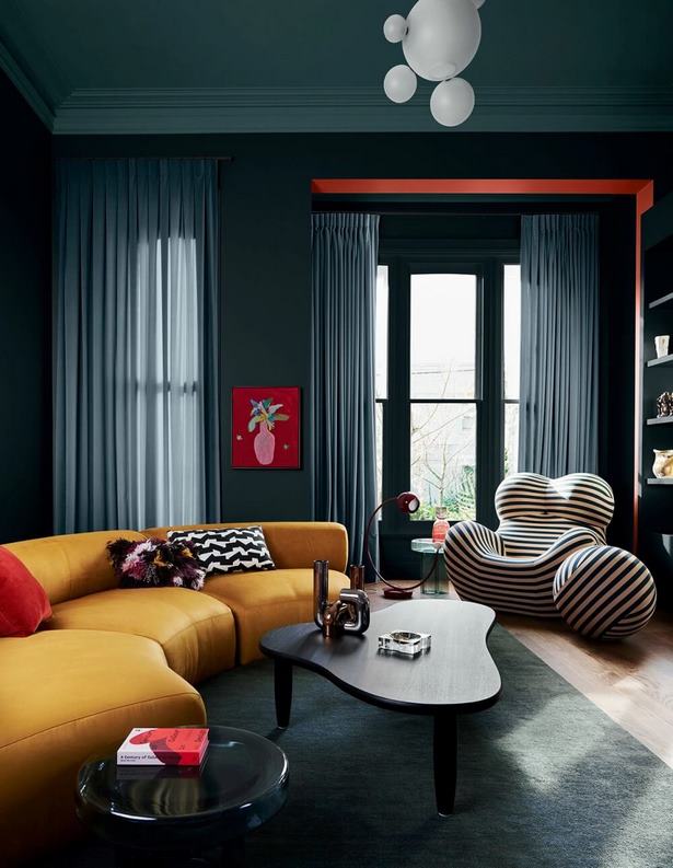 Divatos színek a nappali számára 2022