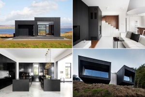 Fekete minimalista ház