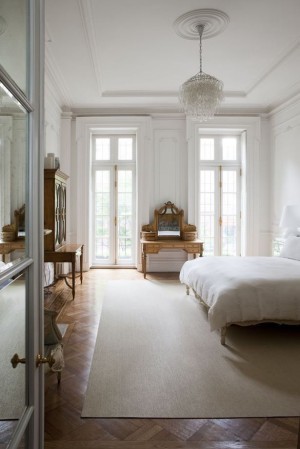 Párizsi stílusú hálószoba belsőépítészet