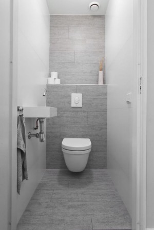Kis fürdőszoba és WC tervezés
