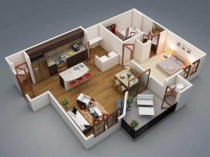 Egyszerű ház design kép