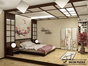 Japán ihletésű hálószoba bútorok