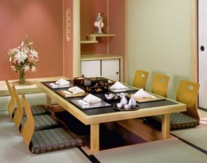 Japán stílusú nappali szett