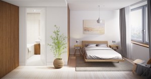 Ágyas szoba egyszerű kialakítás