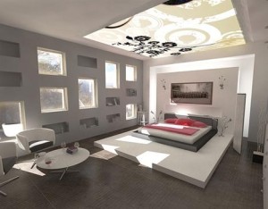 Modern szoba belsőépítészet