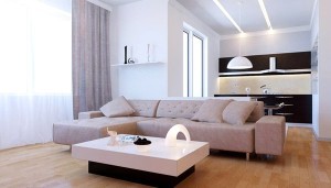 Egyszerű modern nappali