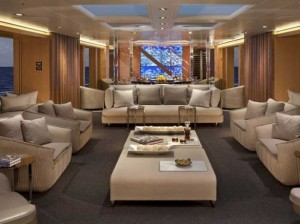 Luxus jacht belső