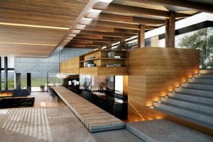 Modern fa belsőépítészet