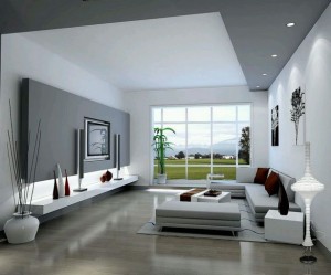 Belsőépítészeti nappali modern