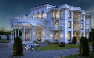 Luxus ház külső kialakítása